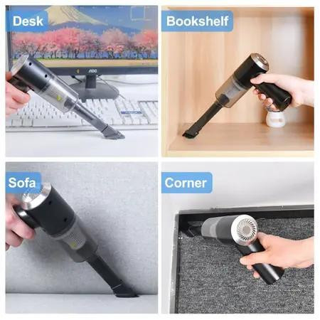 Mini Aspirador De Pó Usb Portátil Completo Linha Premium Carro E Casa
