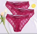 Kit 3 Calcinha de Renda Transparente Calcinha de Renda Lojas Zana - Tudo Pra Você e Sua Casa Kit 3 Calcinha Vinho/Vinho/Vinho M 